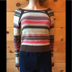 Free People striped lightweight sweater, small